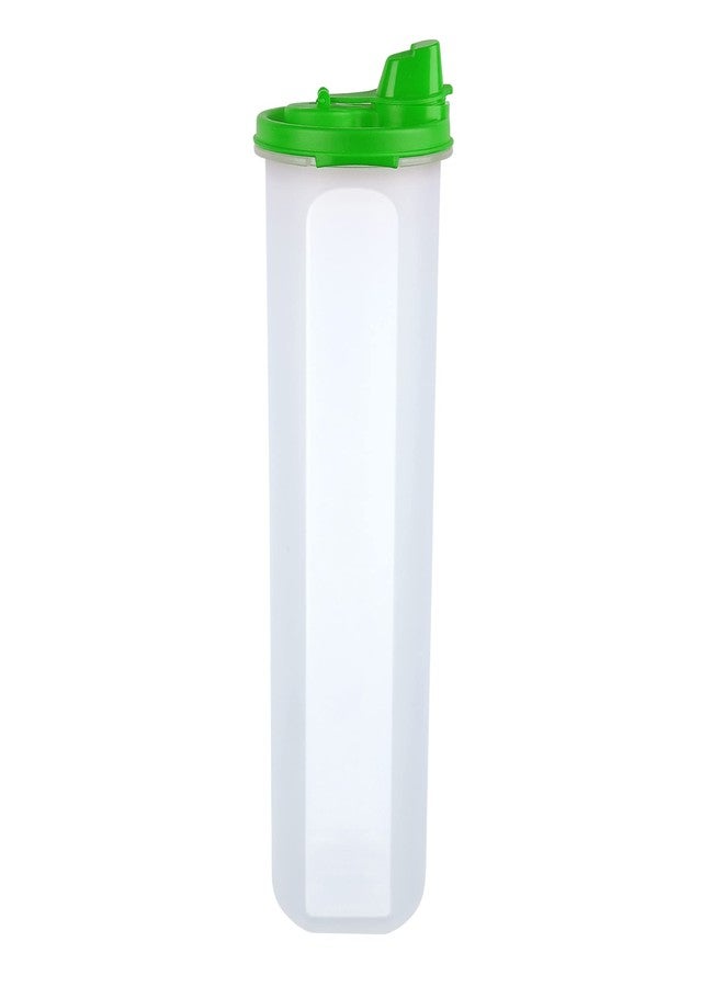 Cutting EDGE Air-Tight & Leak Proof Plastic Oil Pourer - for Vinegar, Sauces, Olive & Refined Oils, Easy Flow, BPA Free, Refrigerator Safe (Green) (Set of 2, 1.1L) - Image 5